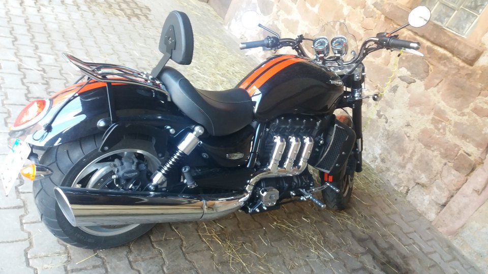 Mit dem Motorrad im Odenwald